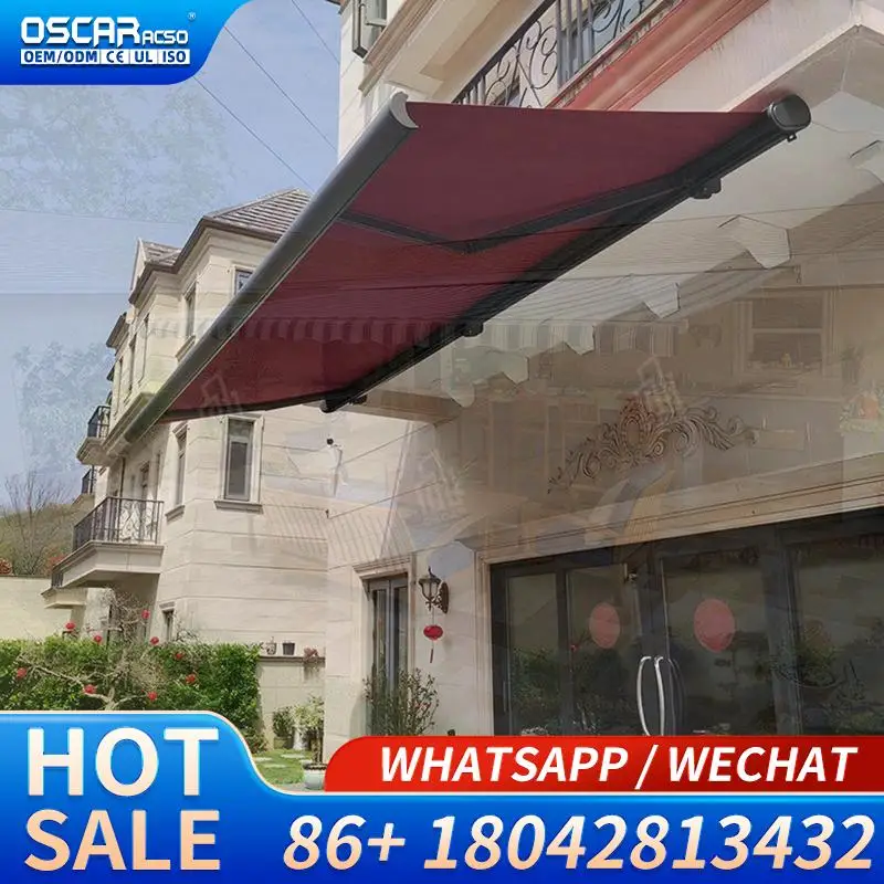 Outdoor Electric Retractable Canopy Folded Arm 6m Projection Space Saving Patio Shade Sun Shelter Retractable Awning
Outdoor Electric Retractable Canopy Folded Arm 6m Projection Space Saving Patio Shade Sun Shelter Retractable Awning