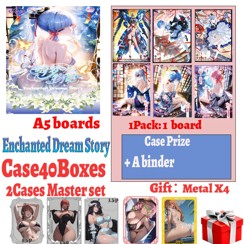 Original Enchanted Dreams Story A5 Boards Game Boards - Goddess Waifu Collection Booster Box - Doujin TCG for Toy Hobbies Gift
Original Enchanted Dreams Story A5 Boards Game Boards - Goddess Waifu Collection Booster Box - Doujin TCG for Toy Hobbies Gift