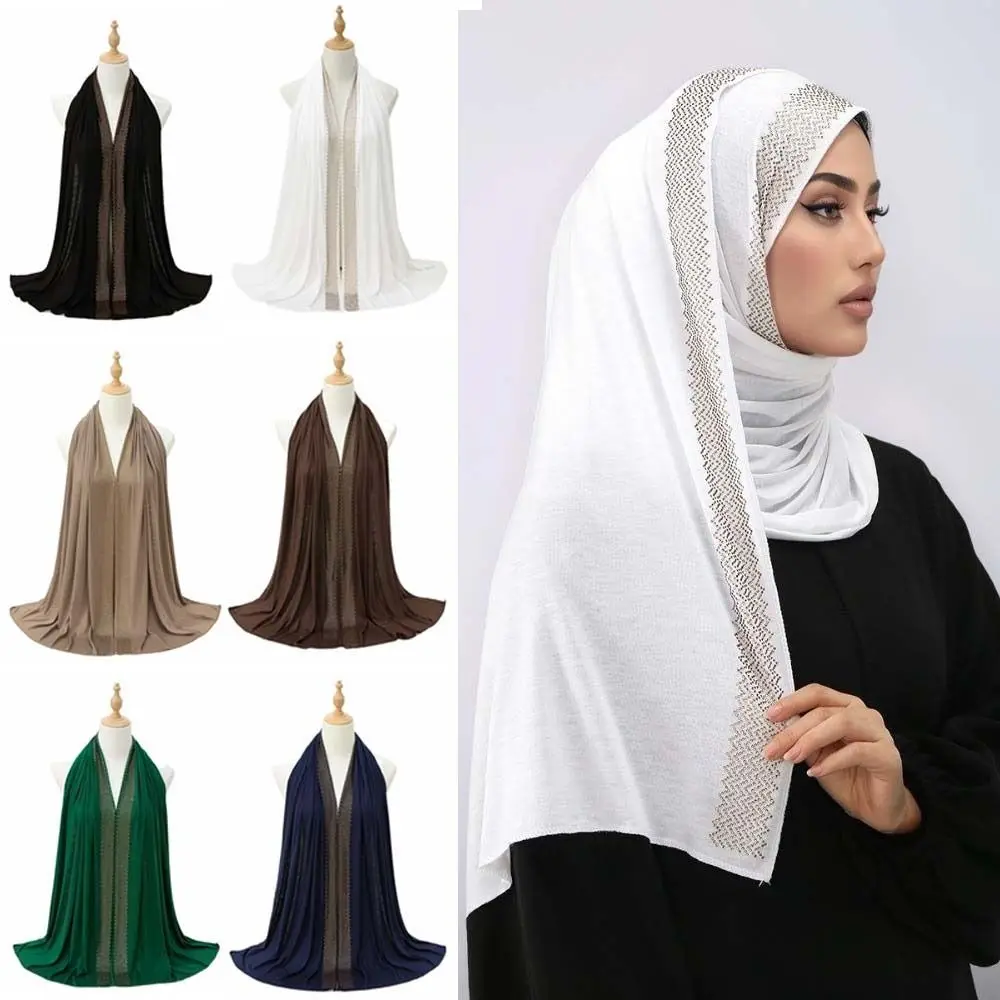 Breathable Rhinestone Chiffon Hijab Scarf Long Sunscreen Smooth Silk Headscarf Polyester Lightweight Thin Large Shawl Girls
Breathable Rhinestone Chiffon Hijab Scarf Long Sunscreen Smooth Silk Headscarf Polyester Lightweight Thin Large Shawl Girls