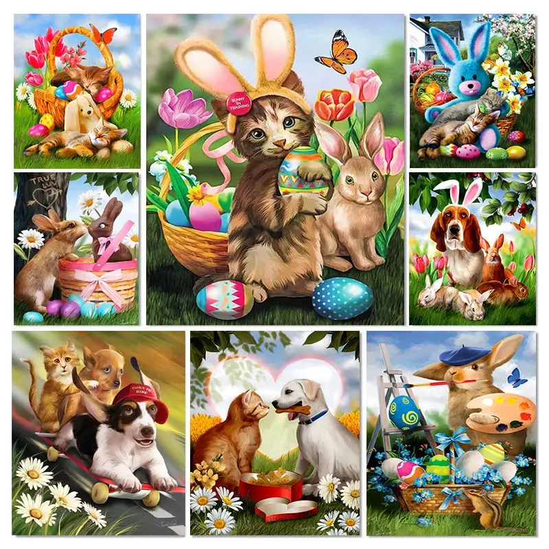 CHENISTORY 5d Diamond Painting Cross Stitch Dog And Cat Animal Diamond Mosaic Embroidery Kids Gift Picture Children Room Decor
CHENISTORY 5d Diamond Painting Cross Stitch Dog And Cat Animal Diamond Mosaic Embroidery Kids Gift Picture Children Room Decor