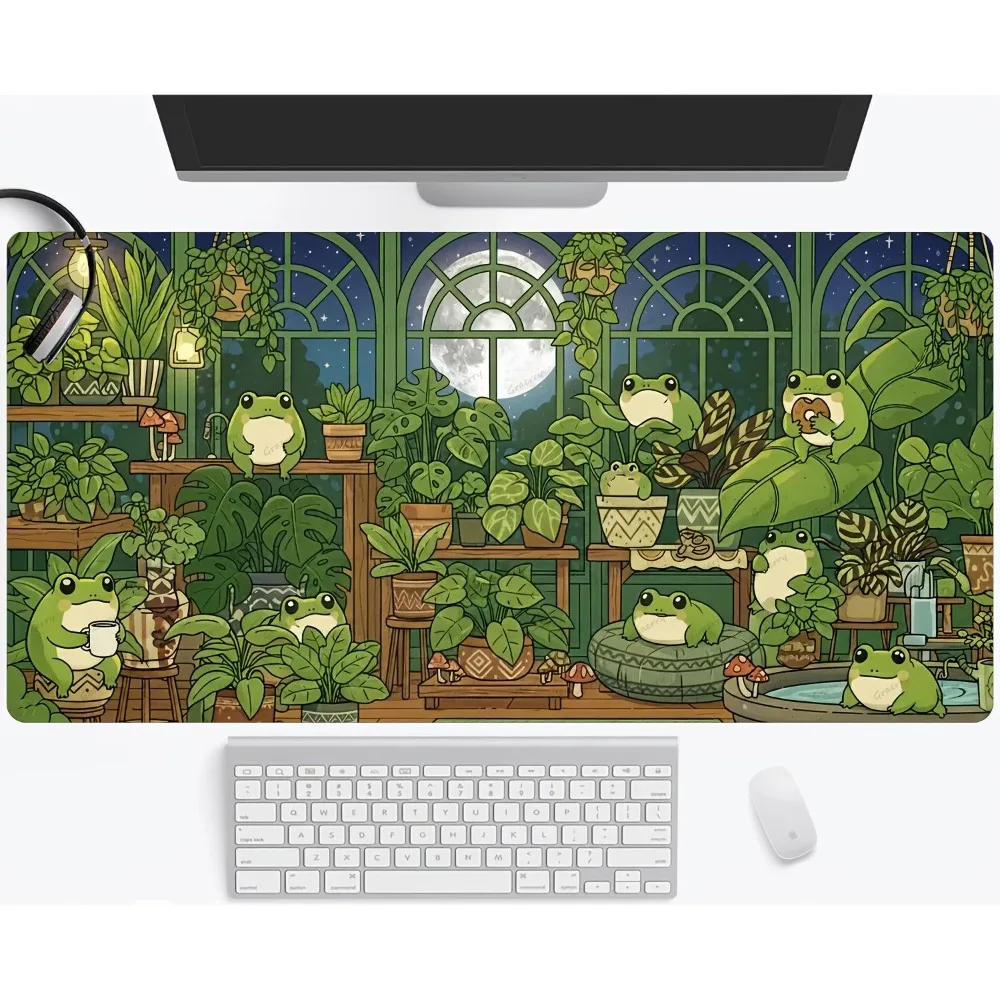 Anti-slip rubber base, warm greenhouse style of frogs and plants aesthetics, frog aquarium design office desk accessories
Anti-slip rubber base, warm greenhouse style of frogs and plants aesthetics, frog aquarium design office desk accessories