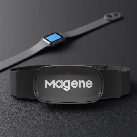 Magene-Bluetooth Sensor de Frequência Cardíaca, Atualização ANT, H64 HR Monitor, Alça no peito, Modo Dual, Computador, Bicicleta, Sports Band Belt, H303