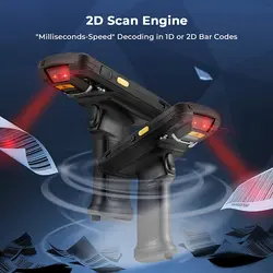 Rugged Handheld Android PDA Terminal Numeric Keypad Touch Screen 2D Barcode Scanner Pistol Grip for Warehouse Inventory Rugged Handheld Android PDA Terminal Numeric Keypad Touch Screen 2D Barcode Scanner Pistol Grip for Warehouse Inventory