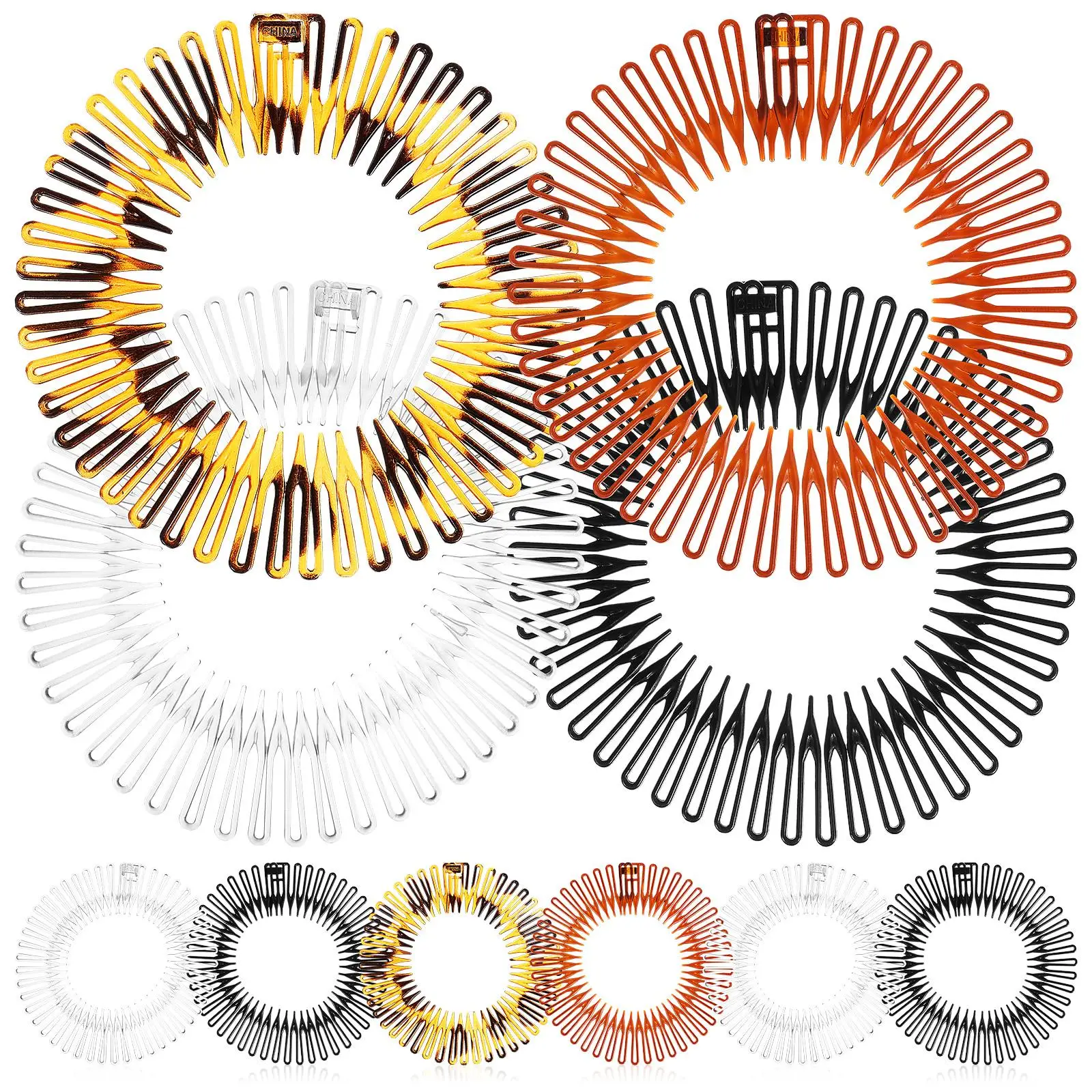 10 Pcs Spring Comb Circle Headband Hair Ties for Women Wristbands Headbands Combs Stretch Full Circular Stretchable Wedding
10 Pcs Spring Comb Circle Headband Hair Ties for Women Wristbands Headbands Combs Stretch Full Circular Stretchable Wedding