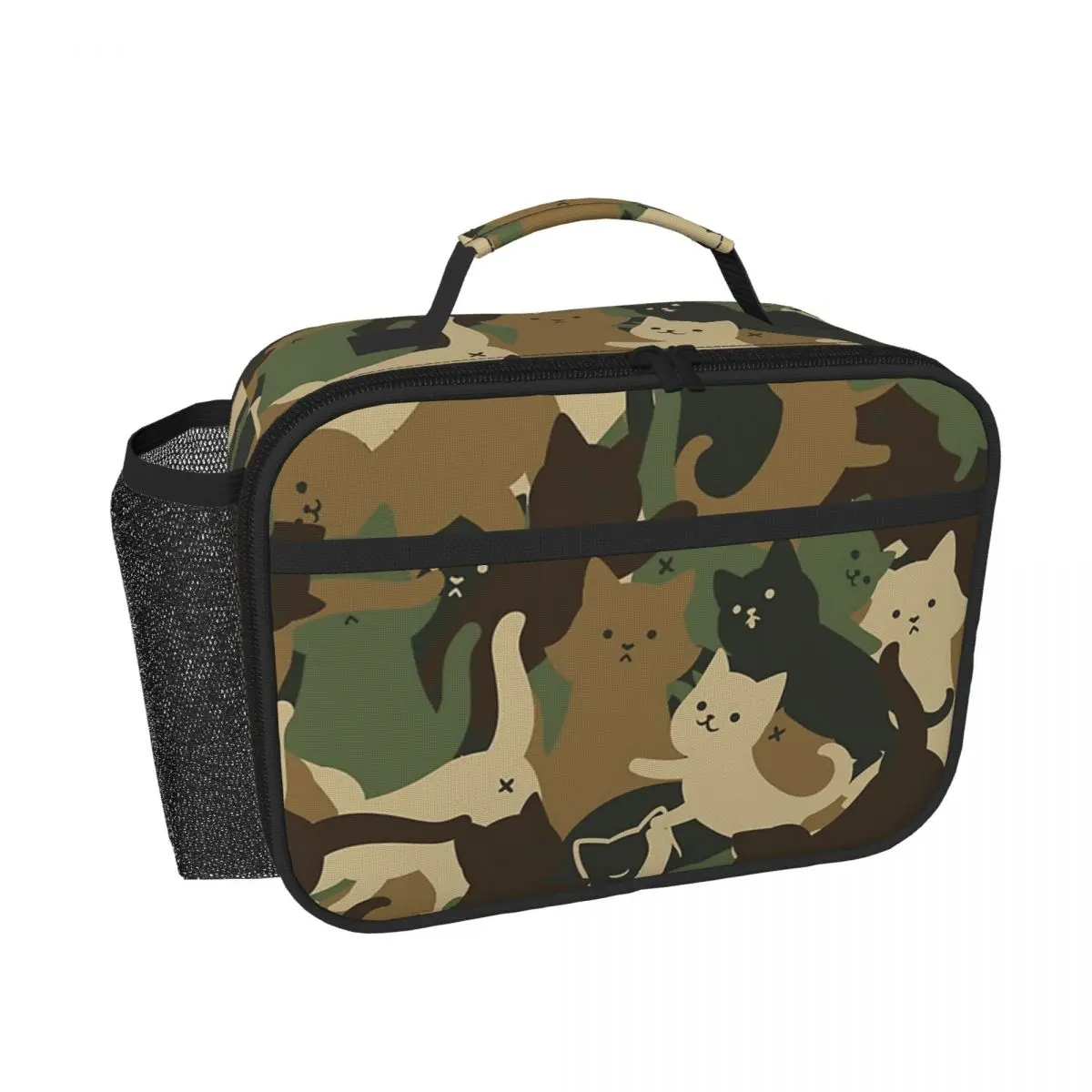Cats Army Camouflage Insulated Lunch Bag for Women Kids Leakproof Food Boxes Thermal Lunch Box Tote
Cats Army Camouflage Insulated Lunch Bag for Women Kids Leakproof Food Boxes Thermal Lunch Box Tote