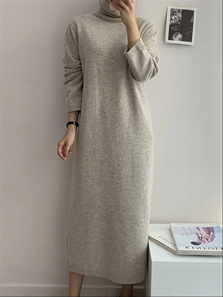 Knitted Clothing New Warm Sweater Dress Women Solid Dresses Winter Korean Vintage 2022 Woman Thick Elegant Turtleneck Vestido
Knitted Clothing New Warm Sweater Dress Women Solid Dresses Winter Korean Vintage 2022 Woman Thick Elegant Turtleneck Vestido