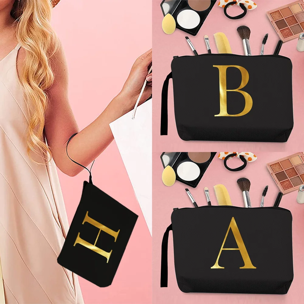 26 Letters Print Makeup Bags Organizer Bridesmaid Cosmetic Case Bridal Party Pouch Necessaries Tote Coin Purse Wedding Gifts
26 Letters Print Makeup Bags Organizer Bridesmaid Cosmetic Case Bridal Party Pouch Necessaries Tote Coin Purse Wedding Gifts