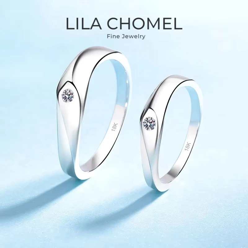 Lovers Valentine's Day 18K White Gold Engagement Rings 0.06CT Moissanite Diamond Women Wedding Bands PT950 Girl Birthday Gift
Lovers Valentine's Day 18K White Gold Engagement Rings 0.06CT Moissanite Diamond Women Wedding Bands PT950 Girl Birthday Gift