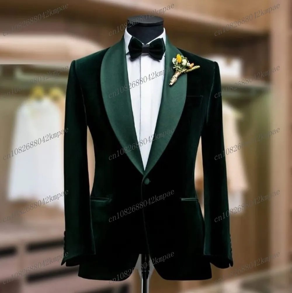 Velvet Dark Green Men Blazer Business Formal Occasion Office Coat Casual Work Prom Single Jacket Wedding Party Fashion Male Suit
Velvet Dark Green Men Blazer Business Formal Occasion Office Coat Casual Work Prom Single Jacket Wedding Party Fashion Male Suit