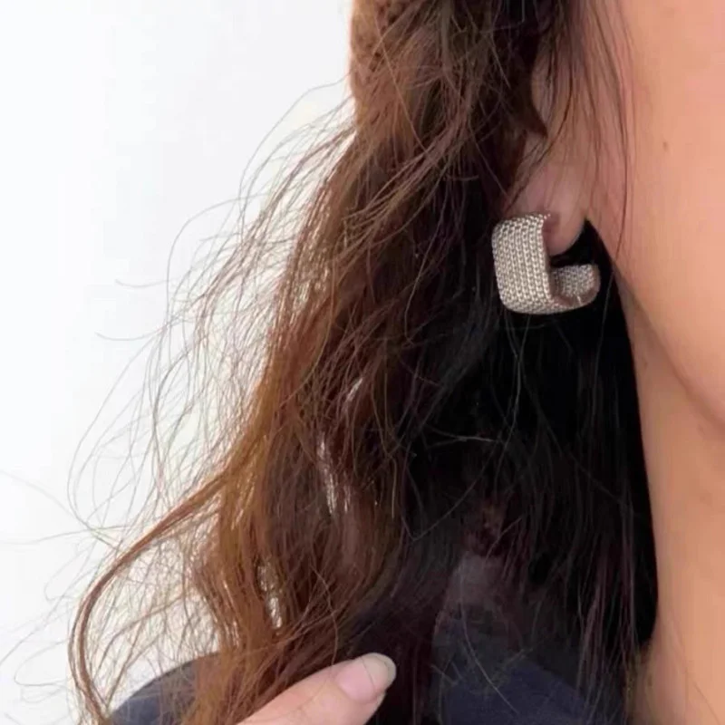 Luxury Retro C-Shaped Earrings European American Fashion Personality Streamlined Chain Titanium Steel Jewelry
Luxury Retro C-Shaped Earrings European American Fashion Personality Streamlined Chain Titanium Steel Jewelry