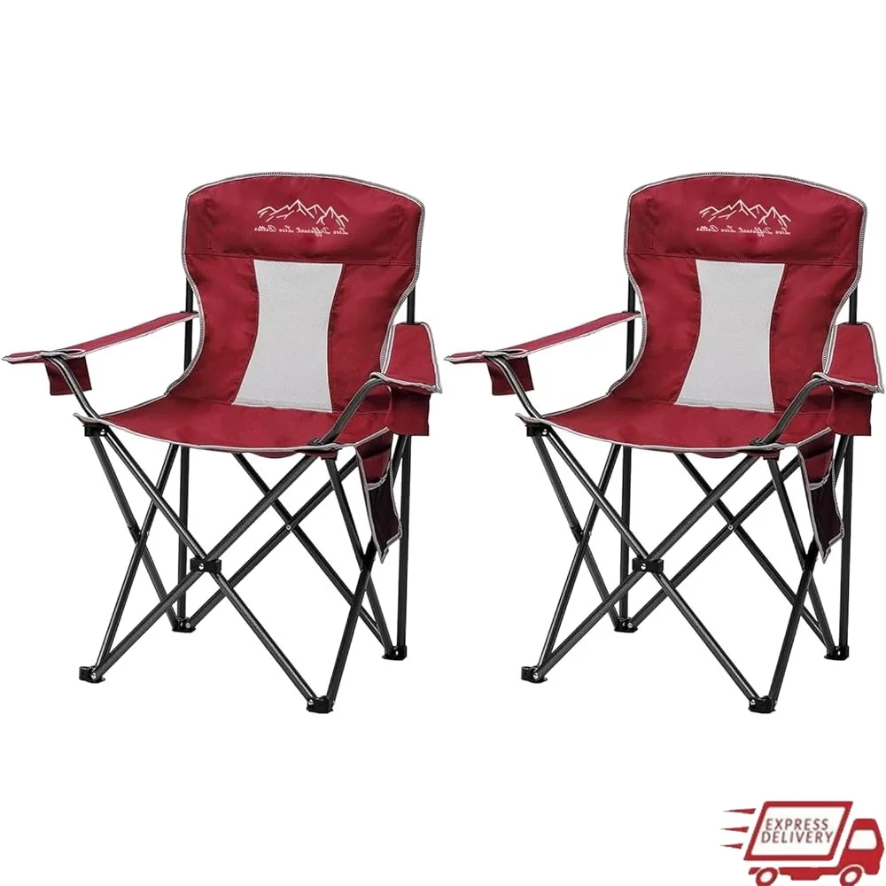 2PCS Oversized Portable Camping Chairs Folding Lightweight Mesh Outdoor Furniture with Cup Holder Storage Pocket Travel Barbecue
2PCS Oversized Portable Camping Chairs Folding Lightweight Mesh Outdoor Furniture with Cup Holder Storage Pocket Travel Barbecue