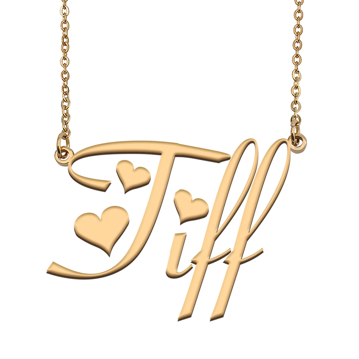Tiff Name Necklace Personalized Stainless Steel Nameplate Pendant for Women Girls Birthday Wedding Christmas Mother Gift
Tiff Name Necklace Personalized Stainless Steel Nameplate Pendant for Women Girls Birthday Wedding Christmas Mother Gift