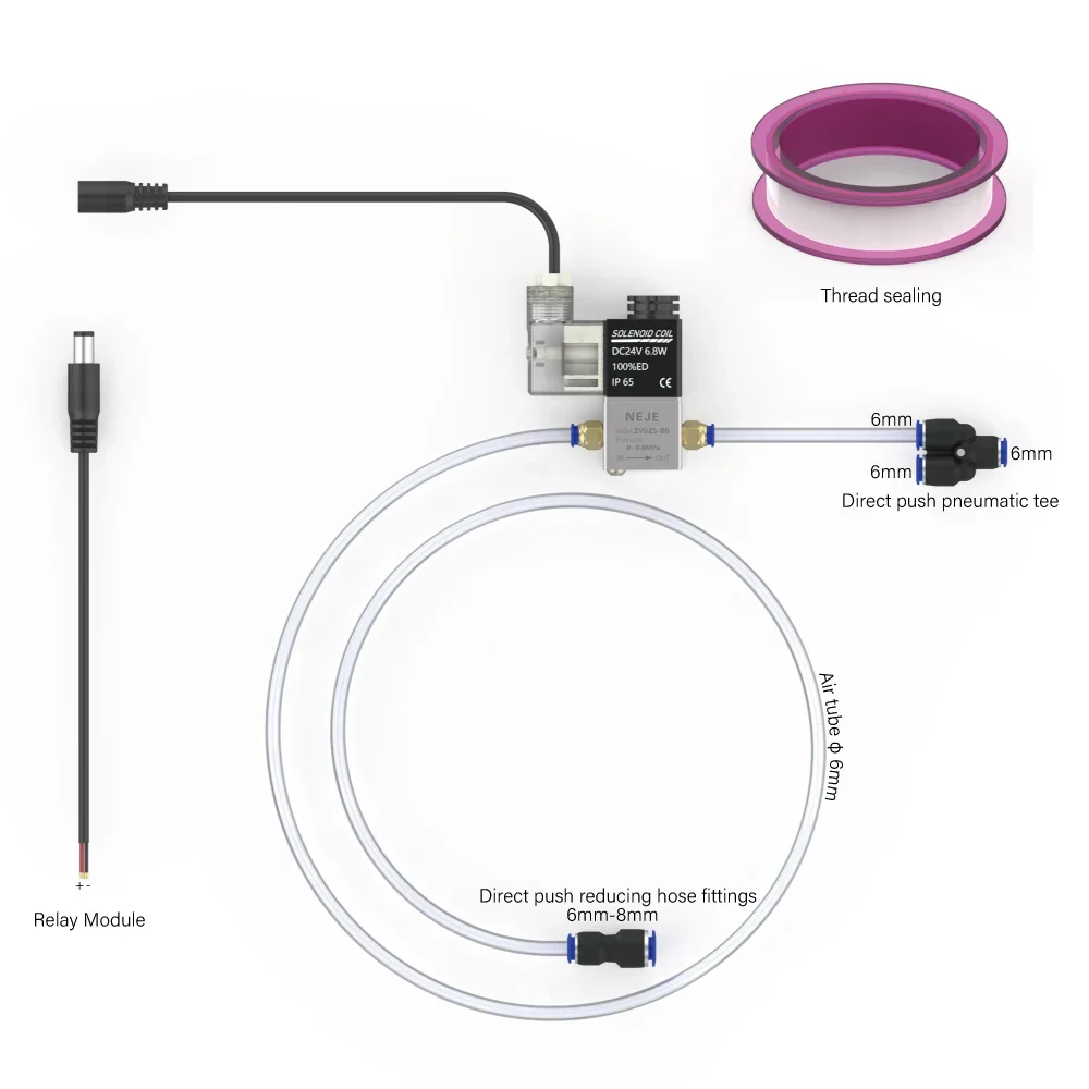 Комплект высоковольтного электромагнитного клапана 12 В для NEJE Max4 V2 - высокоэффективный инструмент для лазерной гравировки
Комплект высоковольтного электромагнитного клапана 12 В для NEJE Max4 V2 - высокоэффективный инструмент для лазерной гравировки