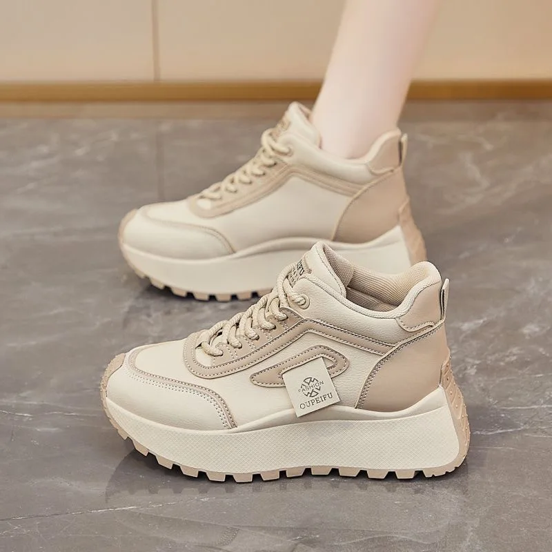 Fashionable and Comfortable New Women's Vulcanized Shoes Spring and Autumn Elegant Lace Up Thick Soled Sports and Leisure Shoes
Fashionable and Comfortable New Women's Vulcanized Shoes Spring and Autumn Elegant Lace Up Thick Soled Sports and Leisure Shoes