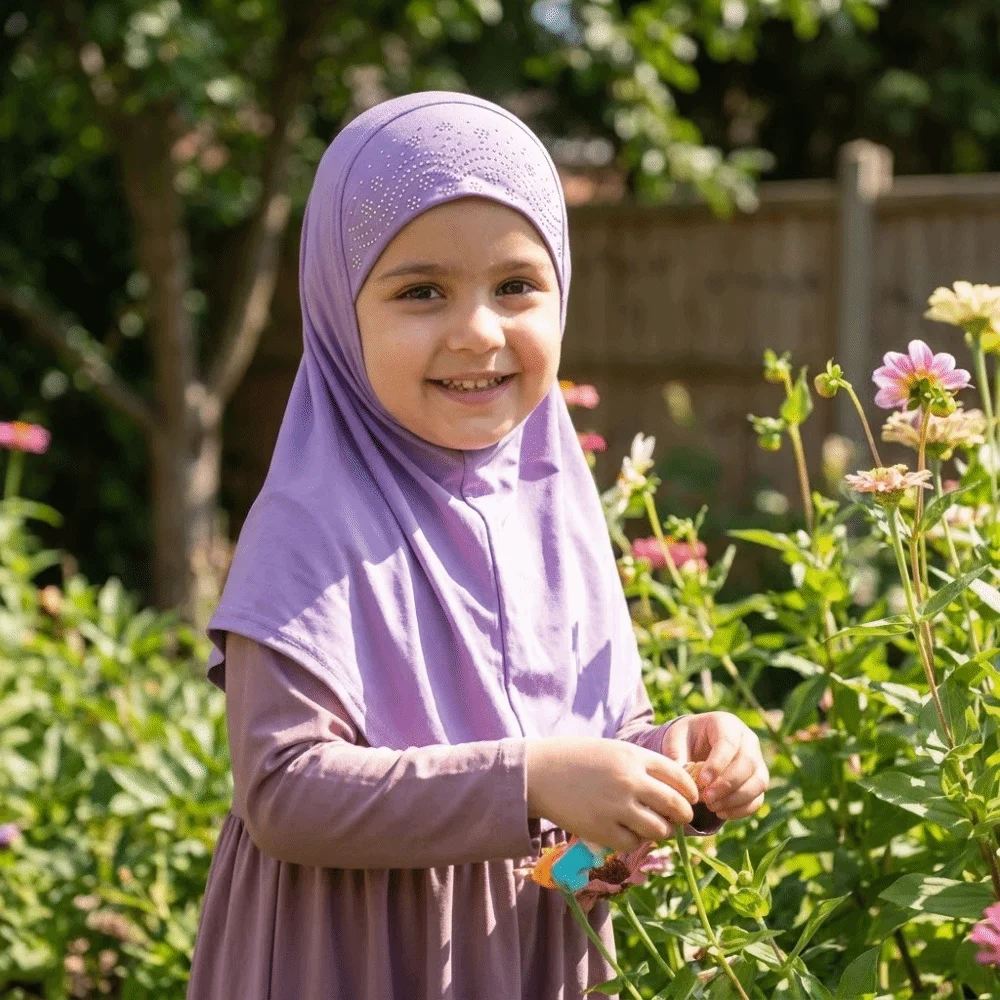 Fashion Cute Girl Rhinestones Hijab Easy Pull-On Simple Head Wrap Polyester Flower Pray Hat Children
Fashion Cute Girl Rhinestones Hijab Easy Pull-On Simple Head Wrap Polyester Flower Pray Hat Children