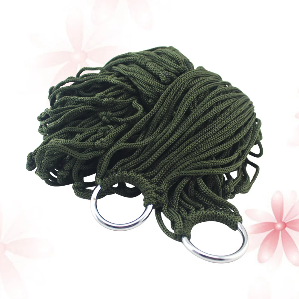 Portable Nylon Hammock Outdoor Camping Hiking Travelling Hanging Bed Strong Rope Mesh Breathable Lightweight Sleep Swing 
Portable Nylon Hammock Outdoor Camping Hiking Travelling Hanging Bed Strong Rope Mesh Breathable Lightweight Sleep Swing