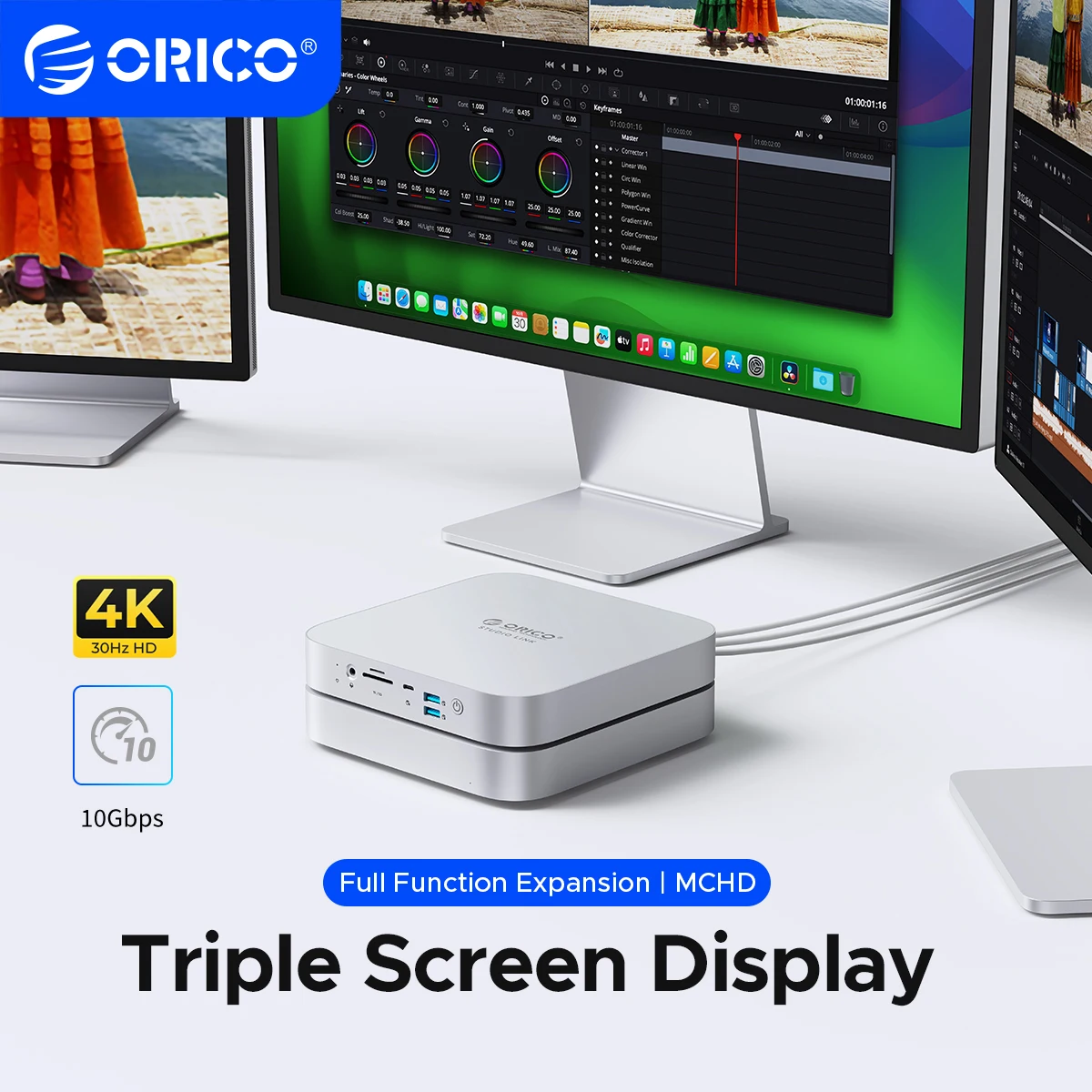 ORICO Docking Station Type C to HDMI-compatible Adapter 8K@30Hz USB 3.0 HUB Splitter for MacBook Mac Windows
ORICO Docking Station Type C to HDMI-compatible Adapter 8K@30Hz USB 3.0 HUB Splitter for MacBook Mac Windows