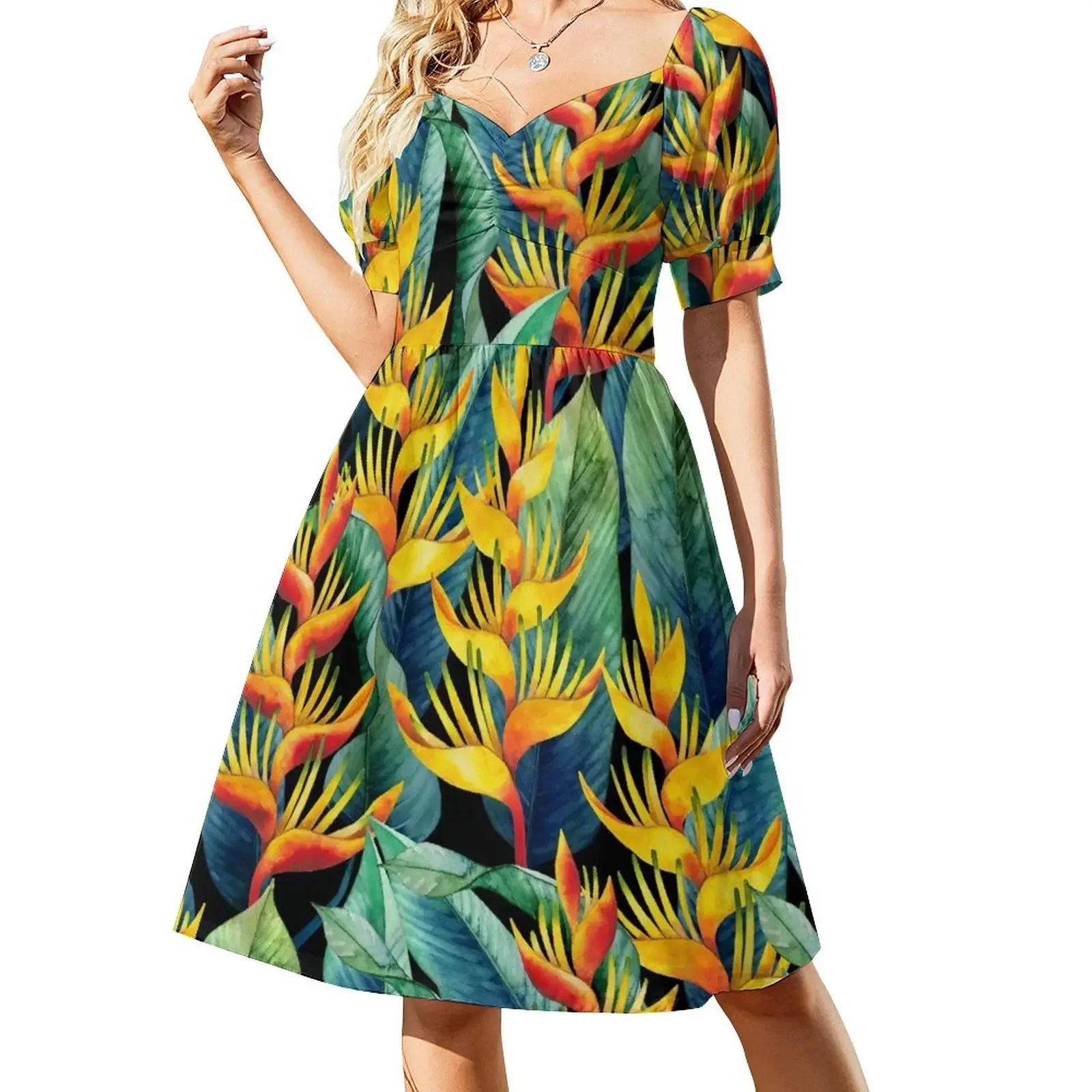 Watercolor heliconia Short-Sleeved Dress elegant evening dresses for women 2025 women dresses Womens dresses
Watercolor heliconia Short-Sleeved Dress elegant evening dresses for women 2025 women dresses Womens dresses