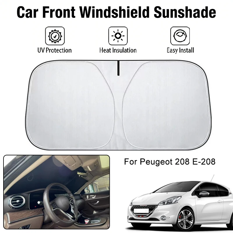 Солнцезащитный чехол на лобовое стекло автомобиля для Peugeot 208 E-208, защита от ультрафиолета, теплоизоляция, аксессуары для защиты от солнца в салоне автомобиля
Солнцезащитный чехол на лобовое стекло автомобиля для Peugeot 208 E-208, защита от ультрафиолета, теплоизоляция, аксессуары для защиты от солнца в салоне автомобиля