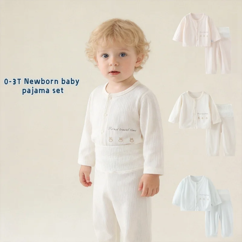 Spring Unisex Baby High Quality Pajamas for Newborns Cotton Set High Waist Protection Sleepwear 0-3Y Infant Inner Suits
Spring Unisex Baby High Quality Pajamas for Newborns Cotton Set High Waist Protection Sleepwear 0-3Y Infant Inner Suits
