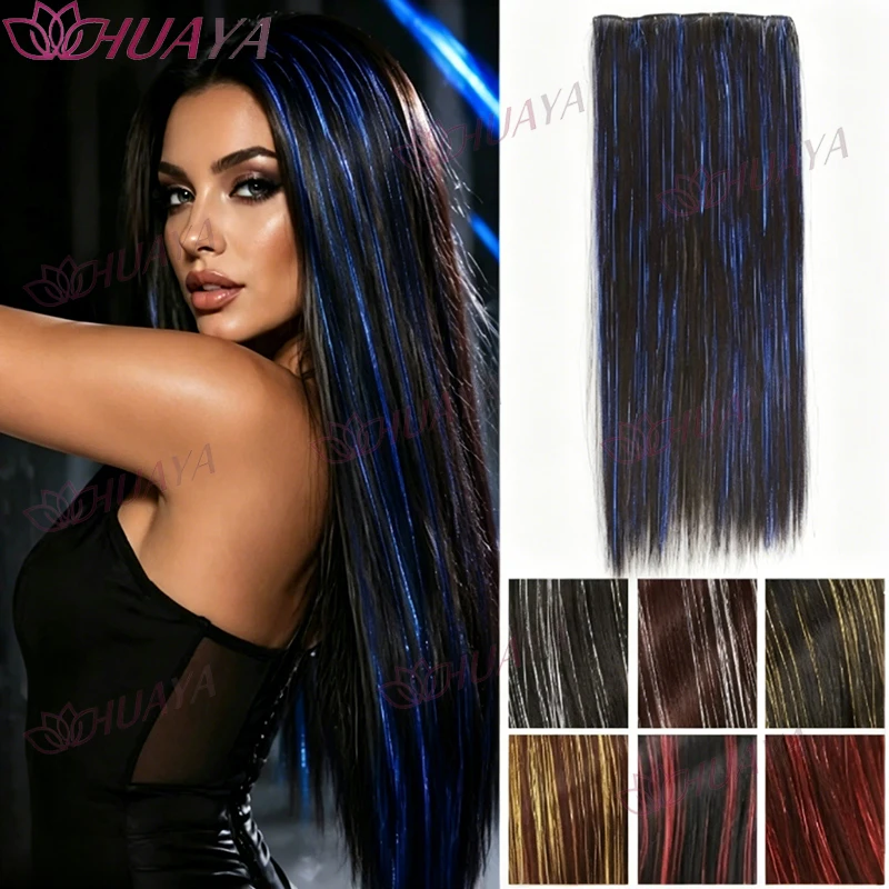 Women Synthetic Laser Highlight Hair Pieces, One-piece Invisible Hair Extensions, Cool Y2K Colorful Ear Hanging Dyed Hair Access
Women Synthetic Laser Highlight Hair Pieces, One-piece Invisible Hair Extensions, Cool Y2K Colorful Ear Hanging Dyed Hair Access