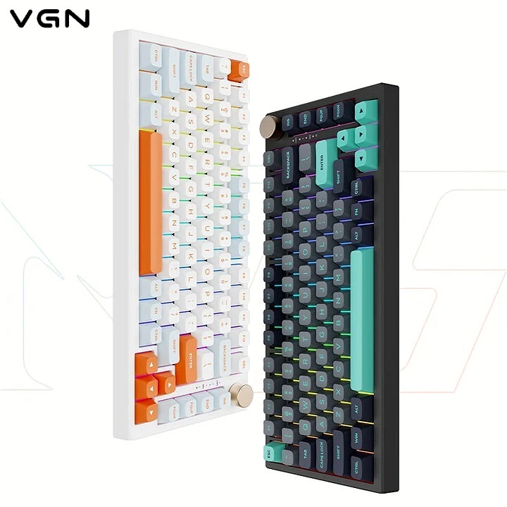 VGN N75PRO Tri-mode Customized Mechanical Keyboard Multimedia Metal Knob Gasket Structure Full-key Hot-swappable for Game/Office 
VGN N75PRO Tri-mode Customized Mechanical Keyboard Multimedia Metal Knob Gasket Structure Full-key Hot-swappable for Game/Office