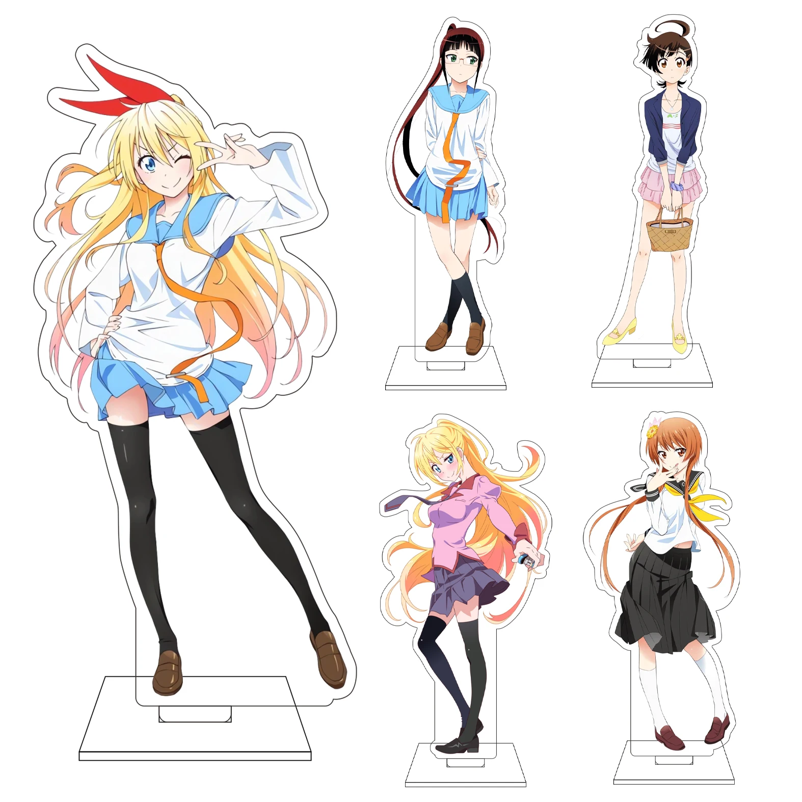 16CM Anime Nisekoi Cosplay Acrylic Figure Stand Plate Tachibana Marika Tsugumi Seishiro Onodera Kosaki Ornaments Gift
16CM Anime Nisekoi Cosplay Acrylic Figure Stand Plate Tachibana Marika Tsugumi Seishiro Onodera Kosaki Ornaments Gift