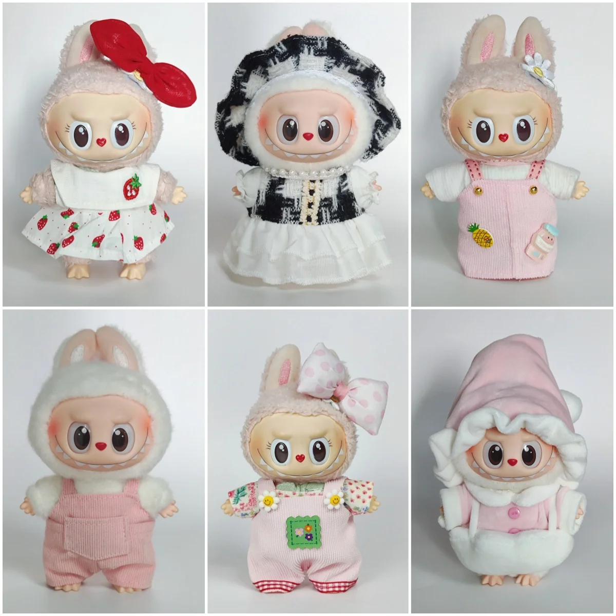 15-17cm Cute Mini Labubu Clothes, Labubu Pendant, Plush Toy, Doll Outfit Set, Accessories & Toys
15-17cm Cute Mini Labubu Clothes, Labubu Pendant, Plush Toy, Doll Outfit Set, Accessories & Toys