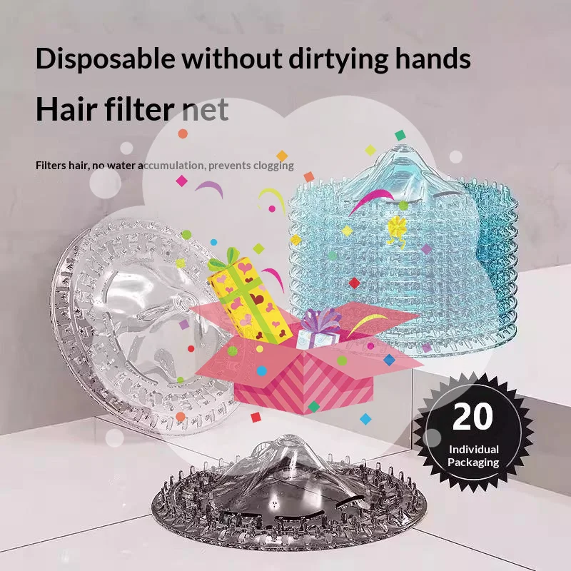 20Pcs Disposable Drain Hair Catcher Drain Covers Anti-Clogging No Need Filter Installation For Bathroom Kitchen Shower Sink Use
20Pcs Disposable Drain Hair Catcher Drain Covers Anti-Clogging No Need Filter Installation For Bathroom Kitchen Shower Sink Use