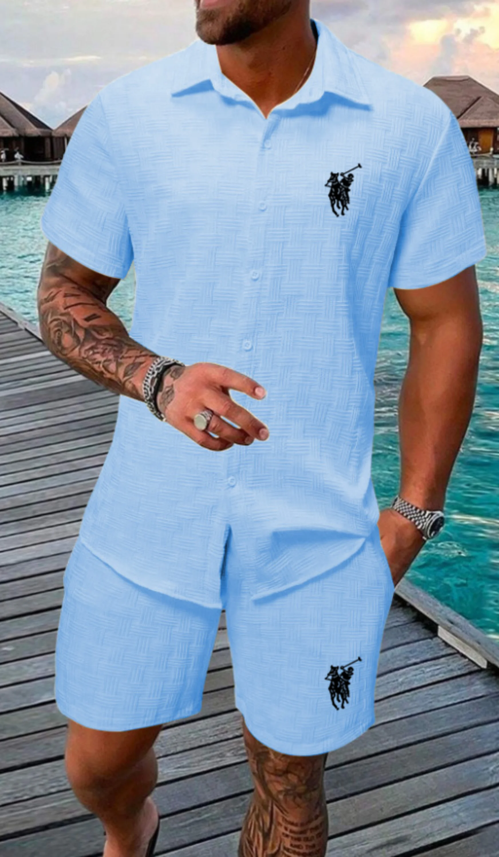 2025 Summer New Style Men's Casual Daily Outdoor Travel Solid-Color Jacquard Collared High-Quality Delicate Short-Sleeved Shirt
2025 Summer New Style Men's Casual Daily Outdoor Travel Solid-Color Jacquard Collared High-Quality Delicate Short-Sleeved Shirt
