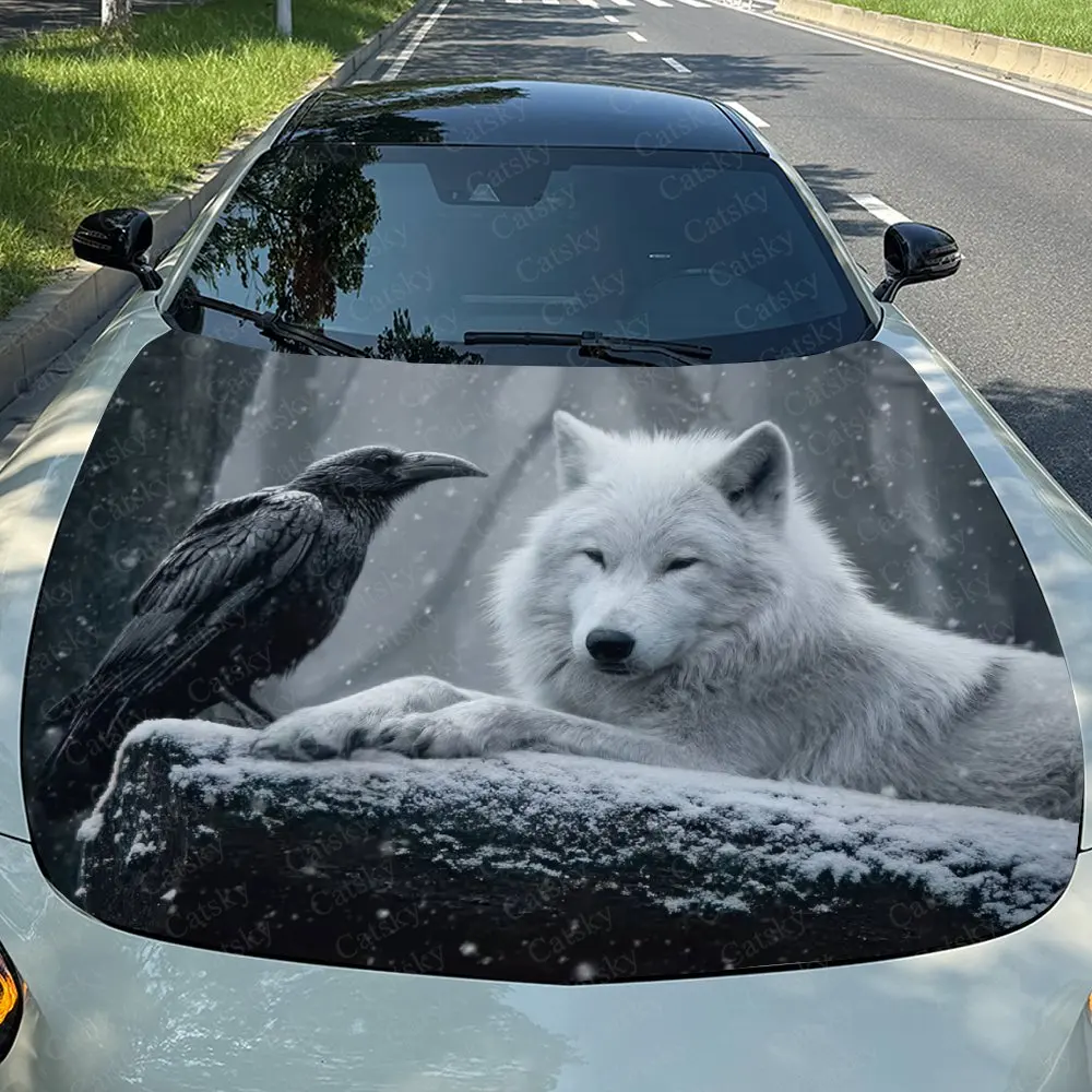 Snow Forest White Wolf Car Hood Stickers, High-quality Vinyl Decals Suitable For Cars And Trucks, Fit Well, Weather Resistant, E
Snow Forest White Wolf Car Hood Stickers, High-quality Vinyl Decals Suitable For Cars And Trucks, Fit Well, Weather Resistant, E
