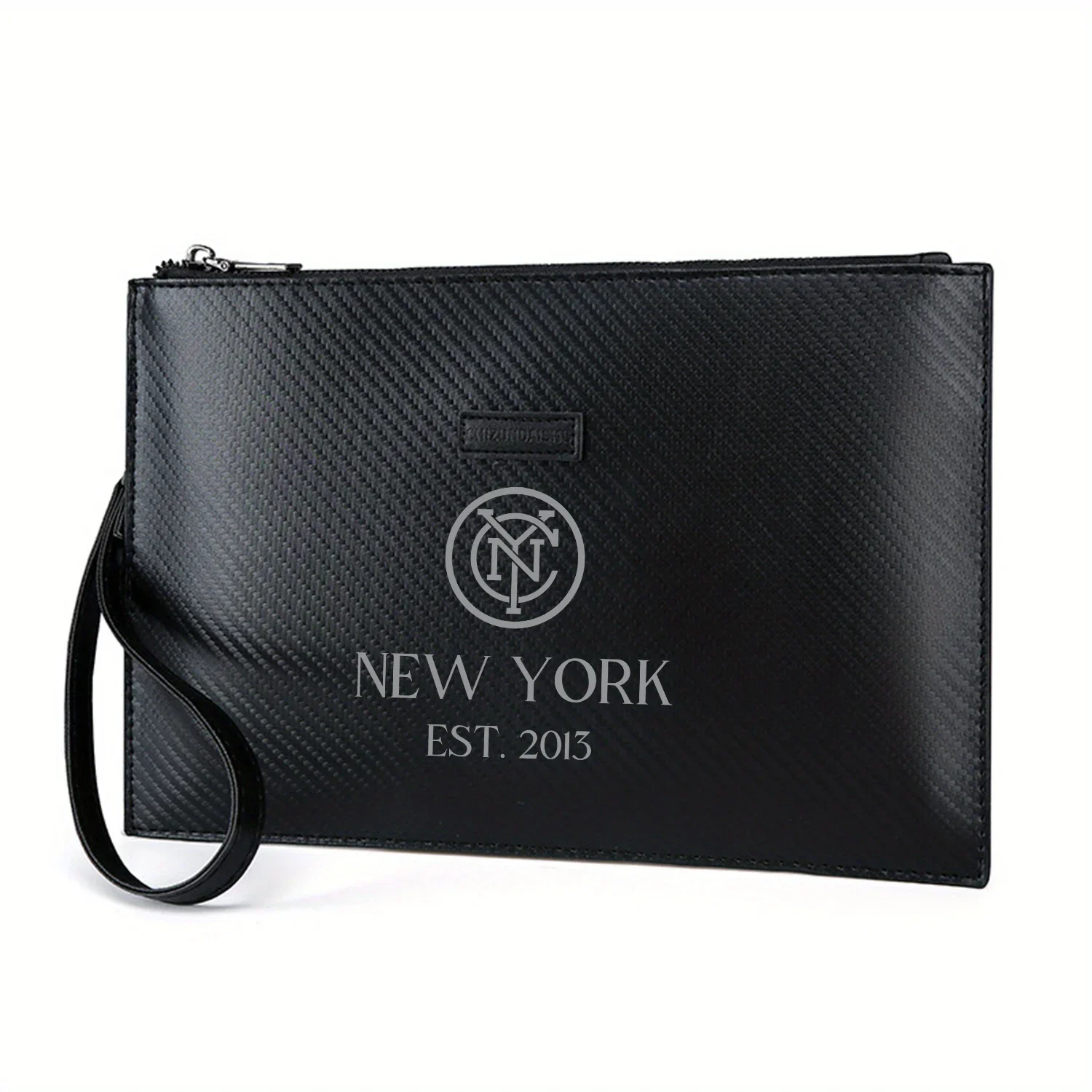 NYC logo New York Est. 2013 design Elegant Printed PU Men's Handbag Fashionable and Practical for Everyday Carry
NYC logo New York Est. 2013 design Elegant Printed PU Men's Handbag Fashionable and Practical for Everyday Carry