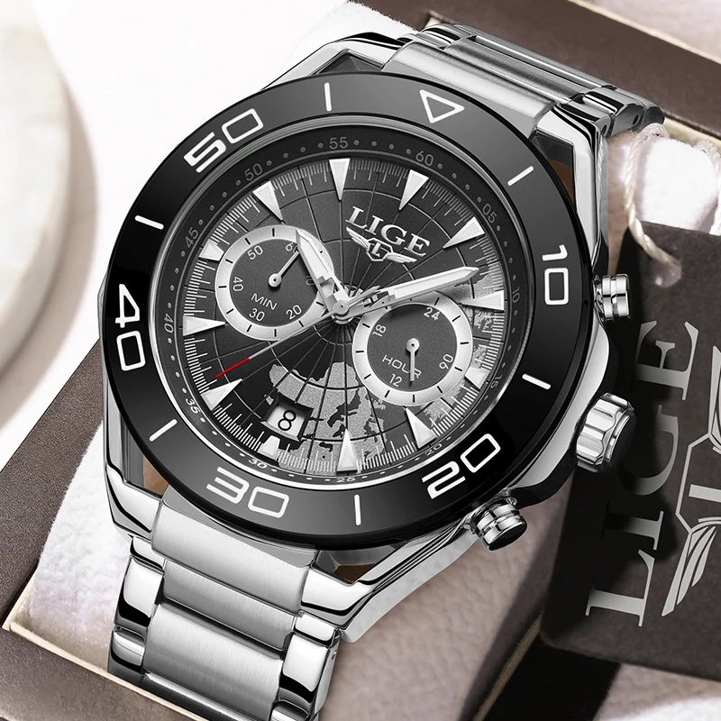 LIGE Top Brand Luxury Men Fashion Quartz Watch Date Clock Sport Watches Mens Stainless Steel Strap Wrist Watch Relogio Masculino
LIGE Top Brand Luxury Men Fashion Quartz Watch Date Clock Sport Watches Mens Stainless Steel Strap Wrist Watch Relogio Masculino