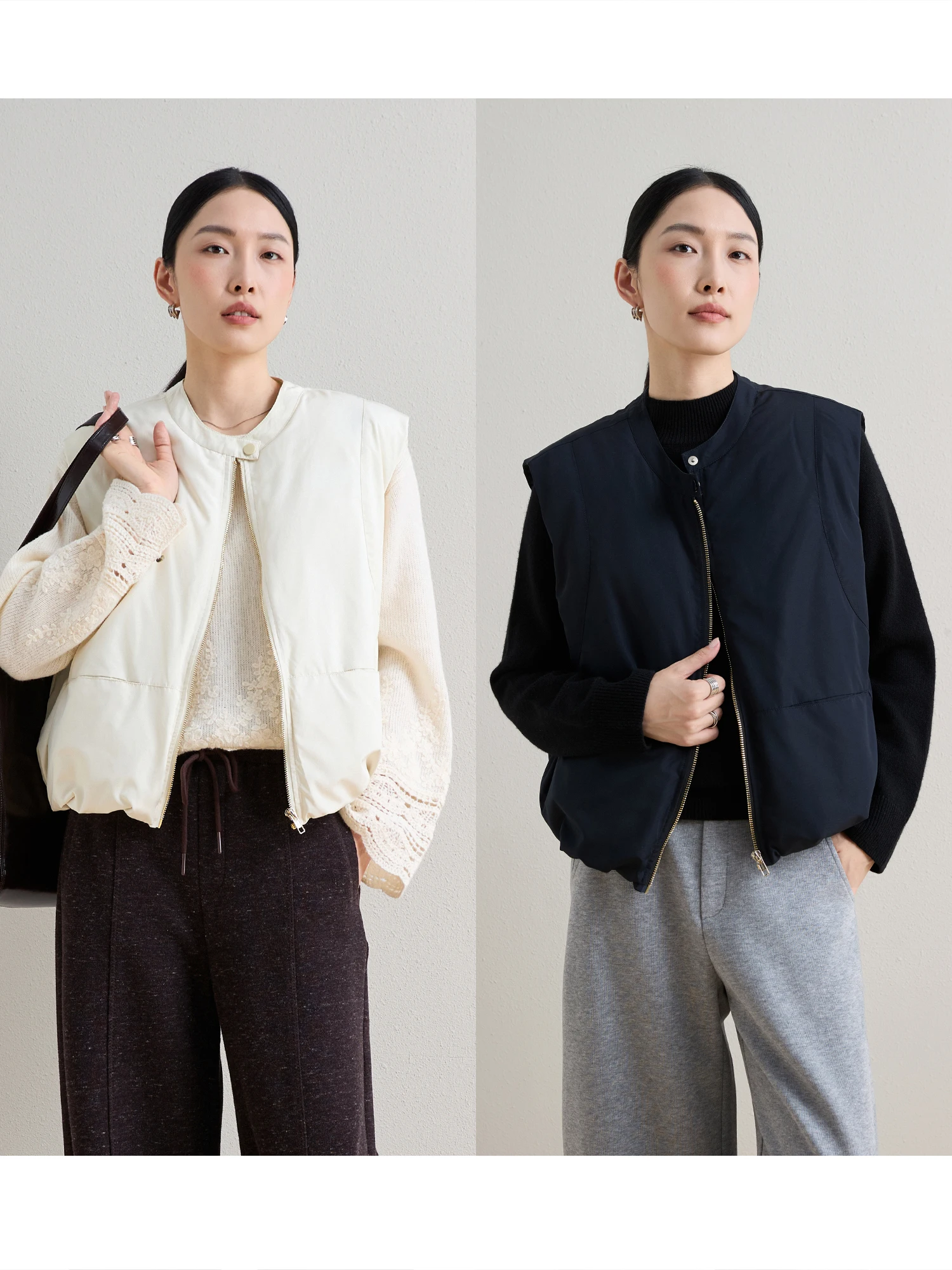 Женская зимняя куртка ChangDX Bloomer Vest: утепленная пухом белой гусины, свободный крой, теплая и модная
Женская зимняя куртка ChangDX Bloomer Vest: утепленная пухом белой гусины, свободный крой, теплая и модная