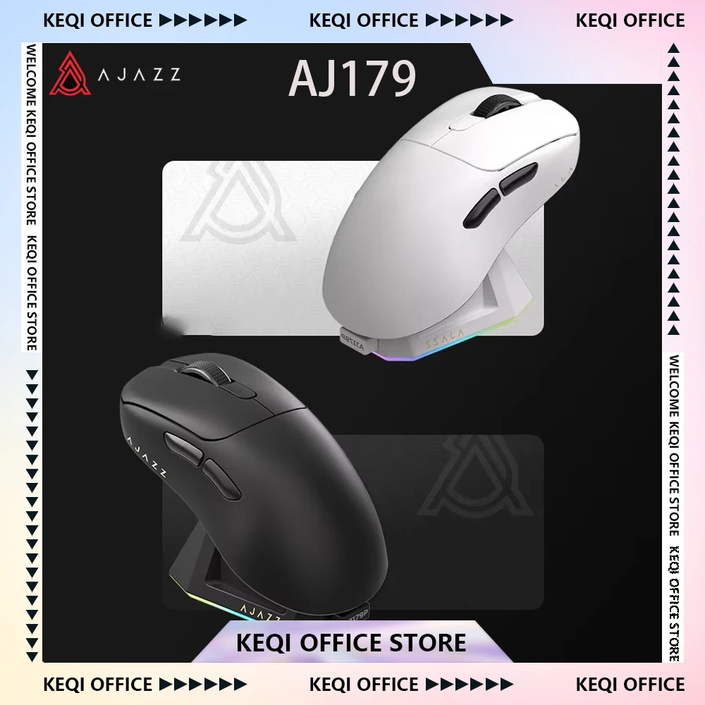 AJAZZ AJ179 Mouse Lightweight Wired Wireless Mouse with Magnetic Charging Base Ergonomic Macro Gaming Mice for PC Laptop Custom
AJAZZ AJ179 Mouse Lightweight Wired Wireless Mouse with Magnetic Charging Base Ergonomic Macro Gaming Mice for PC Laptop Custom