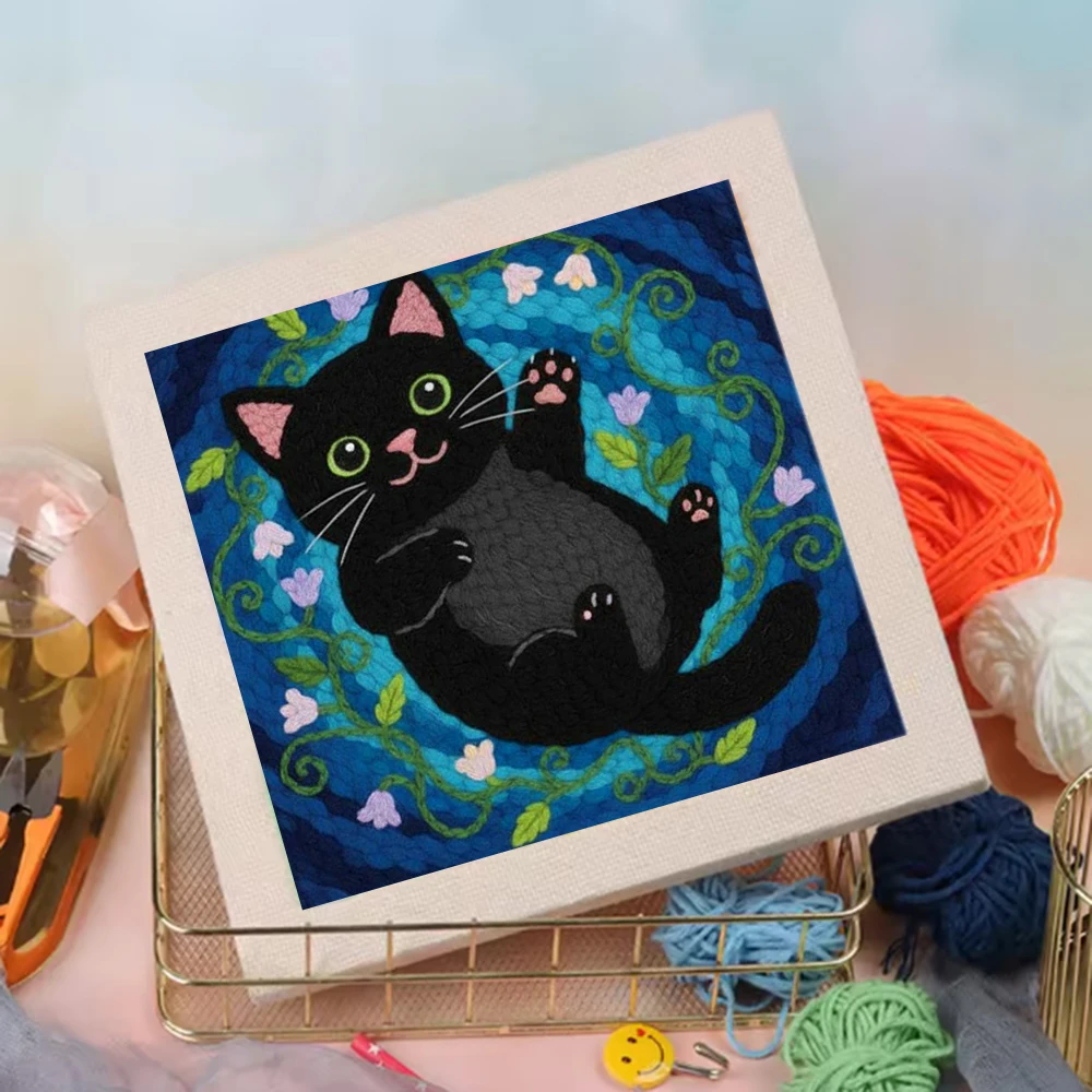 Punch Needle Kit Threader, Yarns, Rug Punch Craft Supplies Cat Animal Punch Needle Kit For Beginners Living Room Decoration
Punch Needle Kit Threader, Yarns, Rug Punch Craft Supplies Cat Animal Punch Needle Kit For Beginners Living Room Decoration