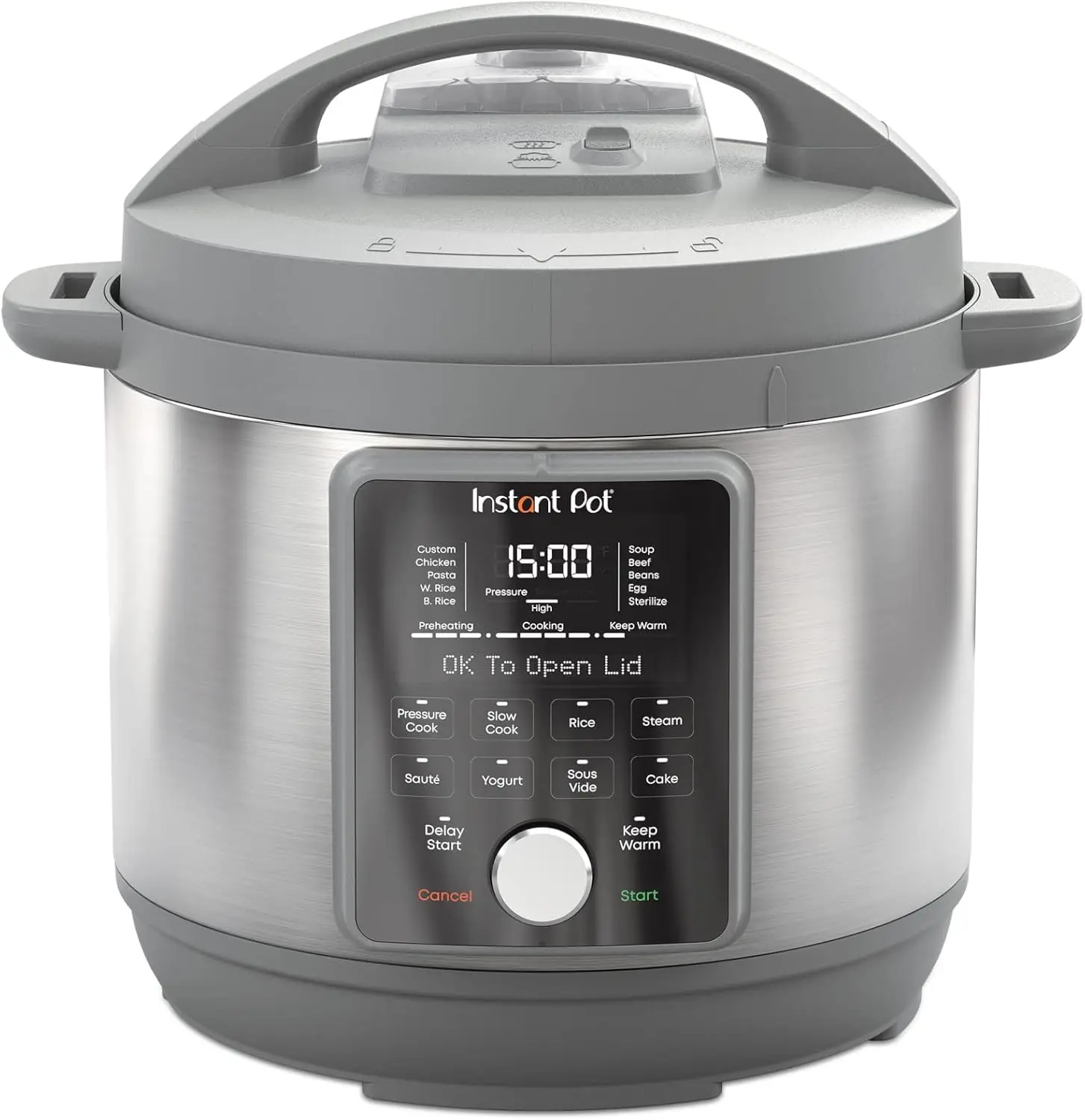 6-Quart Whisper Quiet 9-in-1 Electric Pressure Cooker with App and 800+ Recipes, Stainless Steel
6-Quart Whisper Quiet 9-in-1 Electric Pressure Cooker with App and 800+ Recipes, Stainless Steel