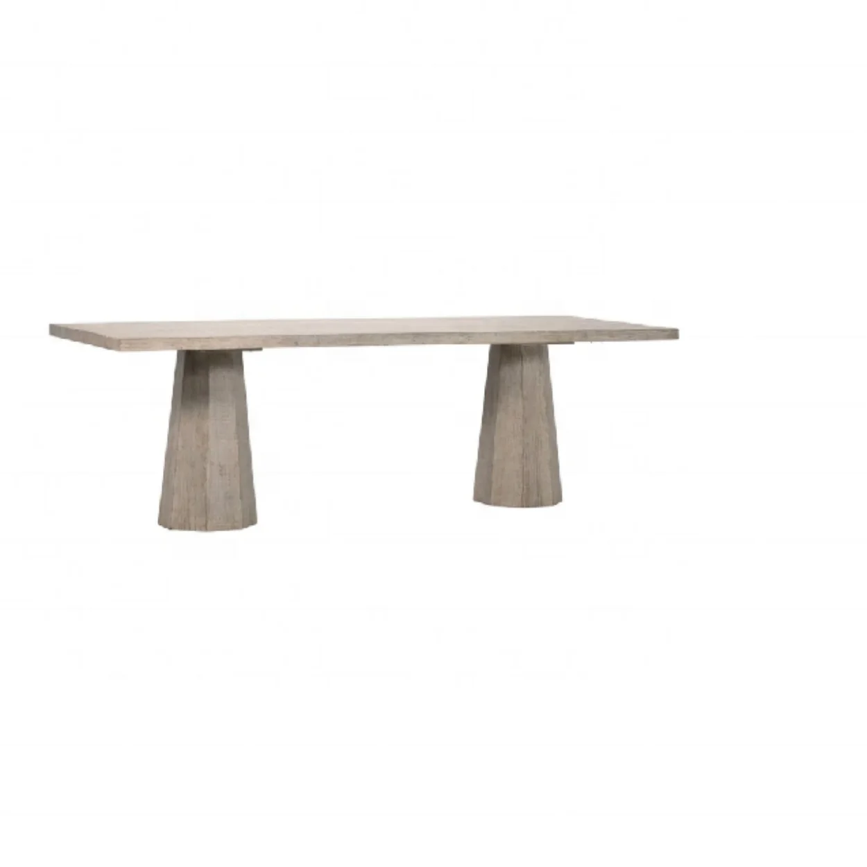 # Wood Natural Rectangle Dinning Table with Conical Base for Dining Room
# Wood Natural Rectangle Dinning Table with Conical Base for Dining Room