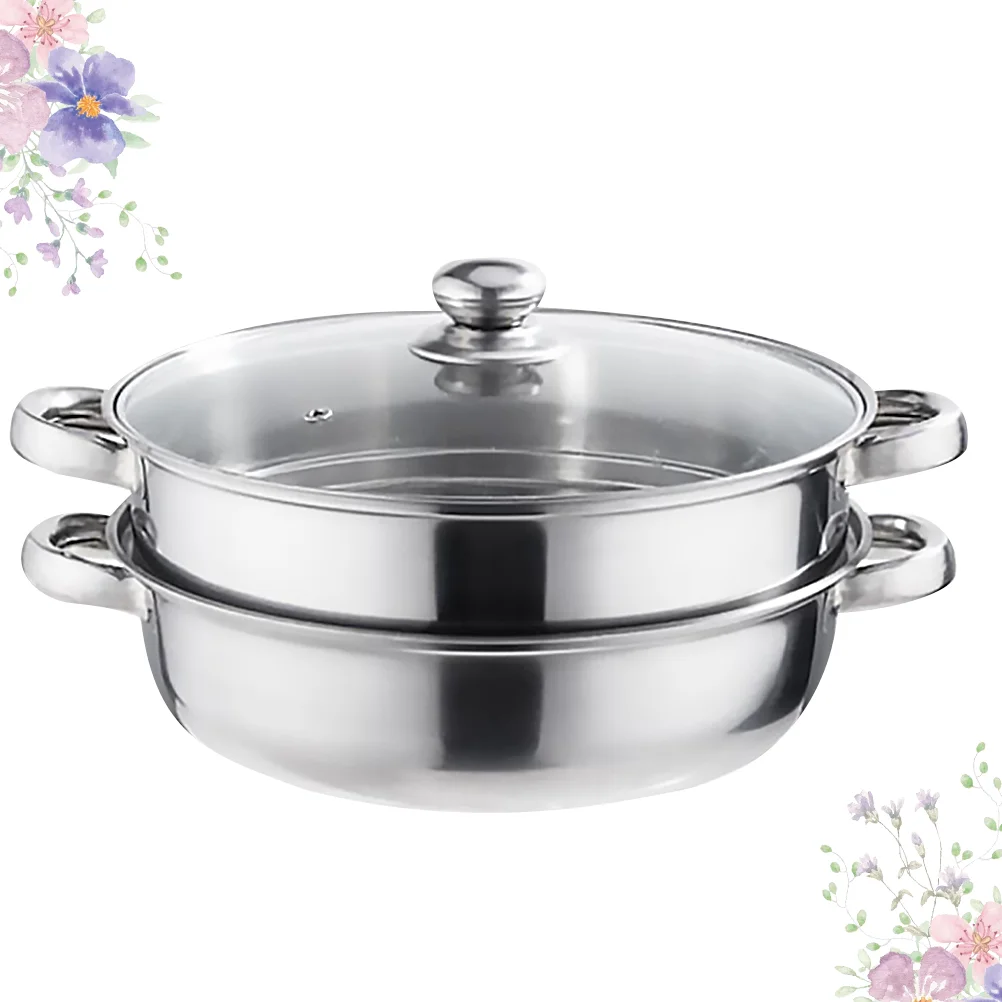 Steam Pot Boiling Kier Cooking Boiler Utensils Stainless Steel Steamer Double Layers Stockpot
Steam Pot Boiling Kier Cooking Boiler Utensils Stainless Steel Steamer Double Layers Stockpot