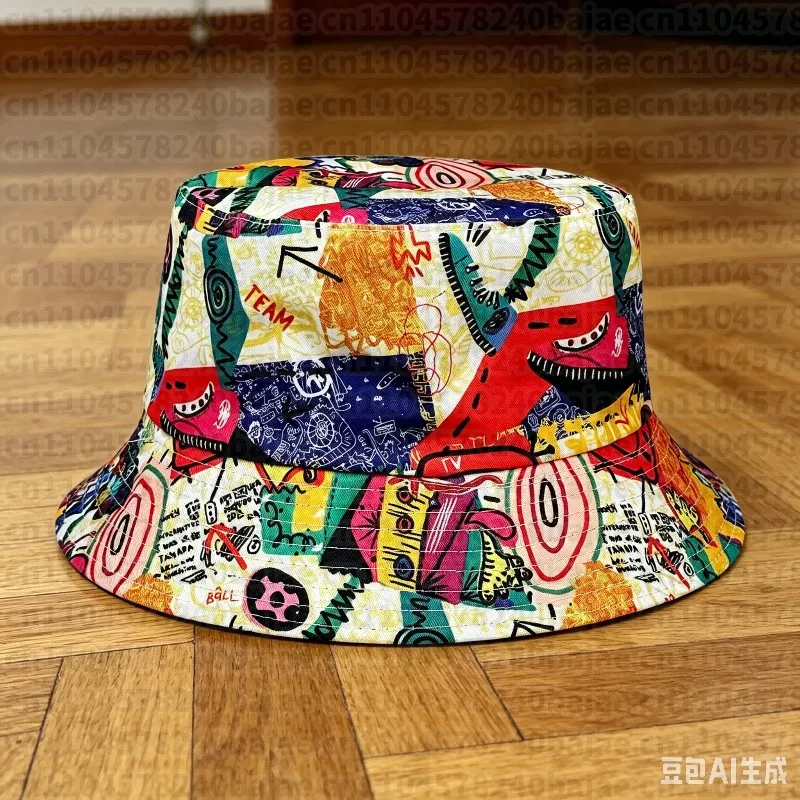 Street Graffiti Fisherman Hat, Stylish Bucket Hat, Retro Punk Hip-Hop Style, All-Season Bucket Hat, for Outdoor Beach Travel
Street Graffiti Fisherman Hat, Stylish Bucket Hat, Retro Punk Hip-Hop Style, All-Season Bucket Hat, for Outdoor Beach Travel