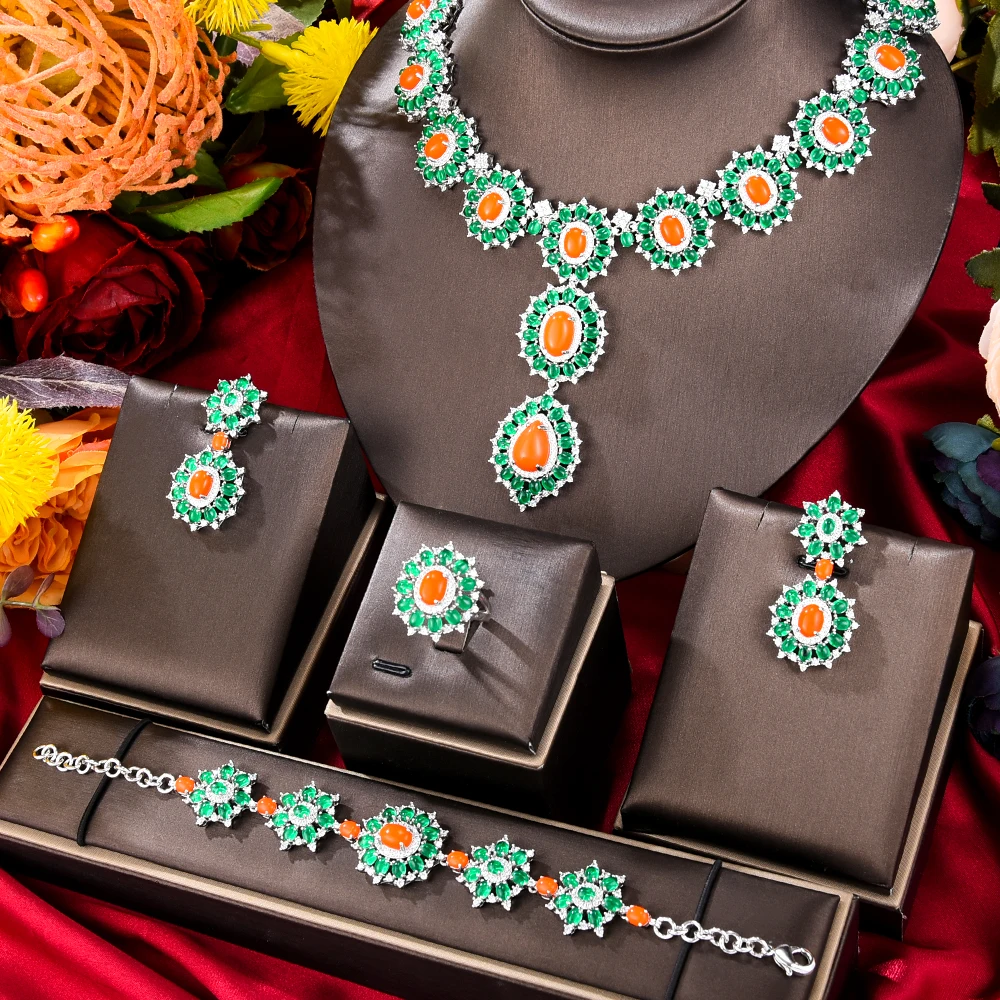 GODKI New Fashion Turquoise UAE Dubai Bridal Jewelry Set For Women Wedding Party Nigerian African Necklace Earring Set
GODKI New Fashion Turquoise UAE Dubai Bridal Jewelry Set For Women Wedding Party Nigerian African Necklace Earring Set