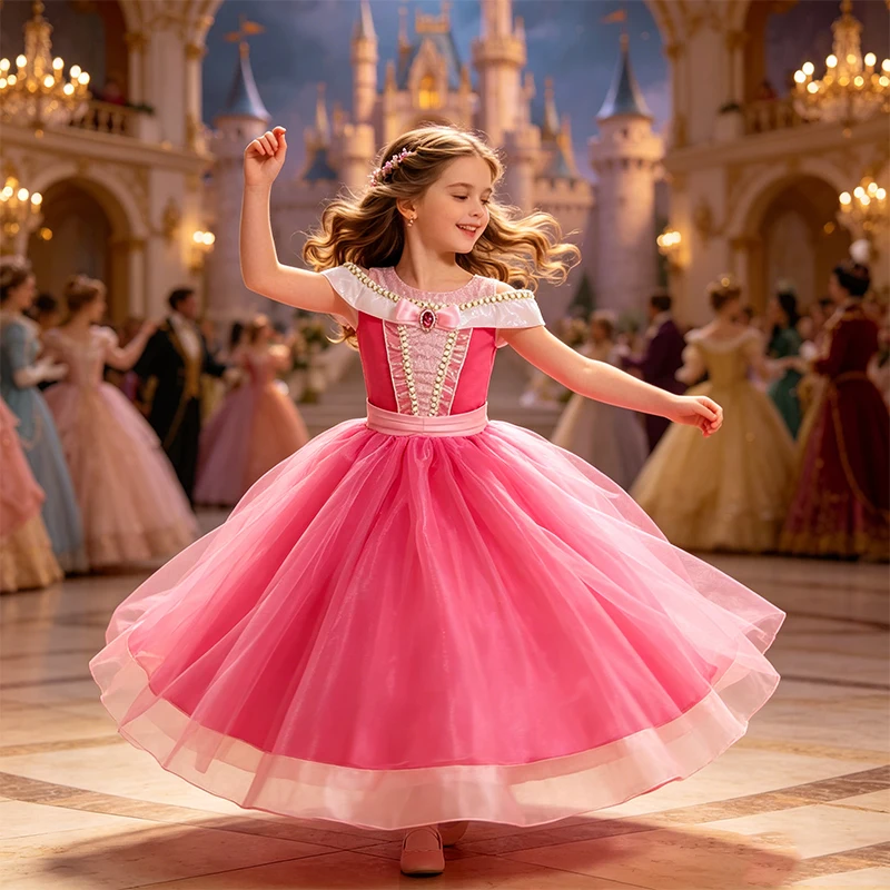 Girls Sleeping Beauty Princess Cosplay Dress Full Accessories Kids Halloween Birthday Carnival Role Play Fancy Dress Up Outfit
Girls Sleeping Beauty Princess Cosplay Dress Full Accessories Kids Halloween Birthday Carnival Role Play Fancy Dress Up Outfit