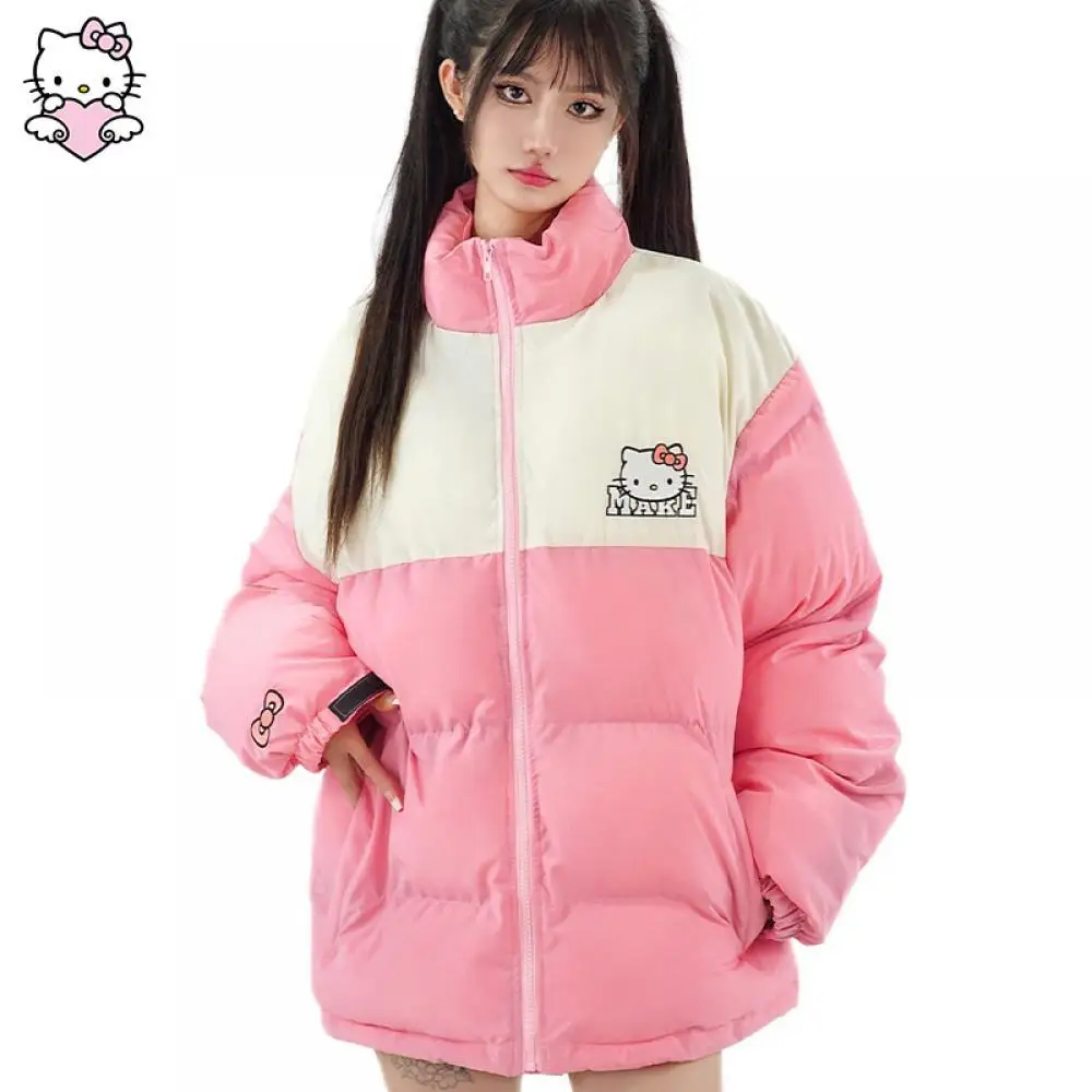 Anime Winter Warm Cotton Clothes Coat Kawaii Hello Kitty Thicken Women Down Jacket Sanrio Girls Student Loose Fashion Tops
Anime Winter Warm Cotton Clothes Coat Kawaii Hello Kitty Thicken Women Down Jacket Sanrio Girls Student Loose Fashion Tops