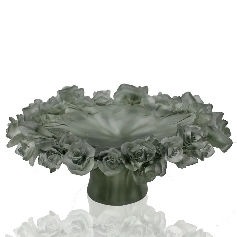 OEM Custom Luxury Crystal Rose Fruit Plate Party Table Decoration Fruit Serving Platter Factory Wholesale for Event Home Decor
OEM Custom Luxury Crystal Rose Fruit Plate Party Table Decoration Fruit Serving Platter Factory Wholesale for Event Home Decor