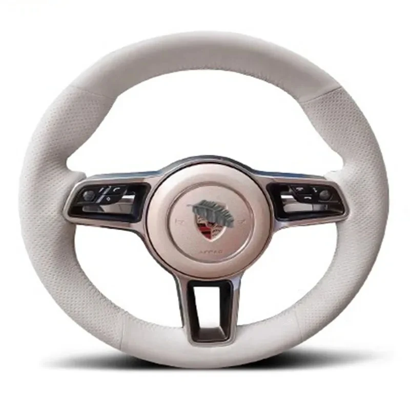 For Porsche Taycan Cayenne Macan Panamera 718 911 Hand-stitched Non-slip Genuine Leather Car Accessories Steering Wheel Cover
For Porsche Taycan Cayenne Macan Panamera 718 911 Hand-stitched Non-slip Genuine Leather Car Accessories Steering Wheel Cover