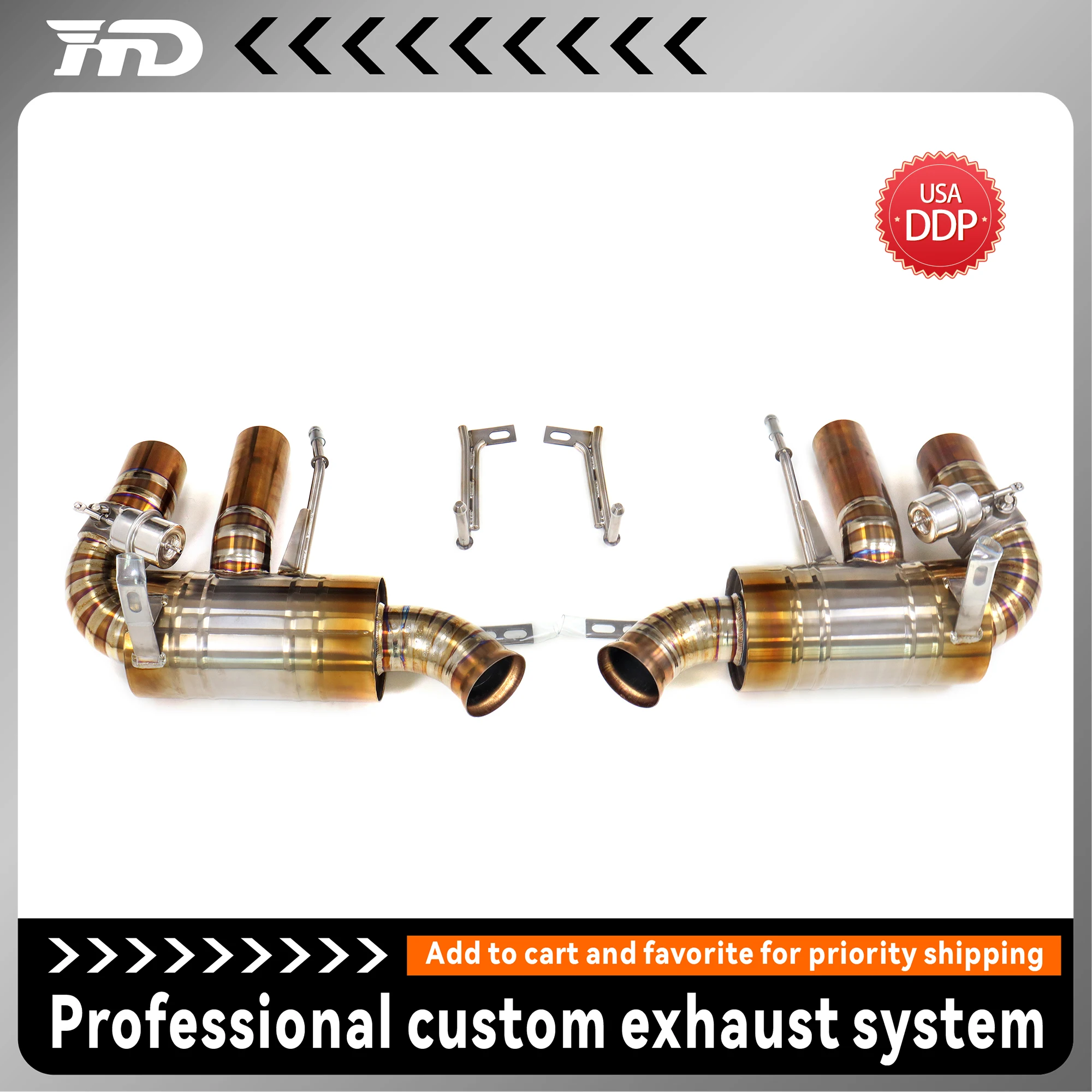 Выхлопная система HMD из титана и золота, высокопроизводительная Mid-Tail для Ferrari GTC4 Lusso V12 6,3L с аксессуарами для вакуумного клапана
Выхлопная система HMD из титана и золота, высокопроизводительная Mid-Tail для Ferrari GTC4 Lusso V12 6,3L с аксессуарами для вакуумного клапана