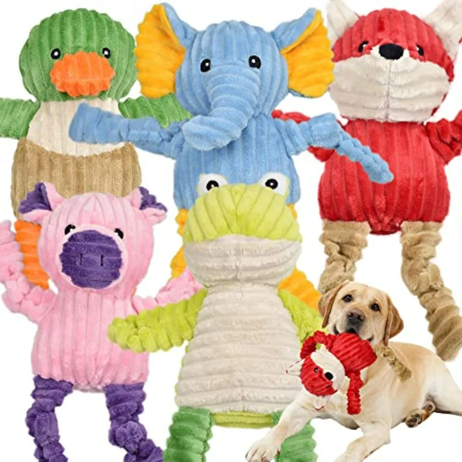 Tough Dog Toys Stuffed Squeaky Dog Toys Assortment Plush Animal Dog Toy Value Bundle Puppy Pet Dog Toys for Small Medium Large
Tough Dog Toys Stuffed Squeaky Dog Toys Assortment Plush Animal Dog Toy Value Bundle Puppy Pet Dog Toys for Small Medium Large
