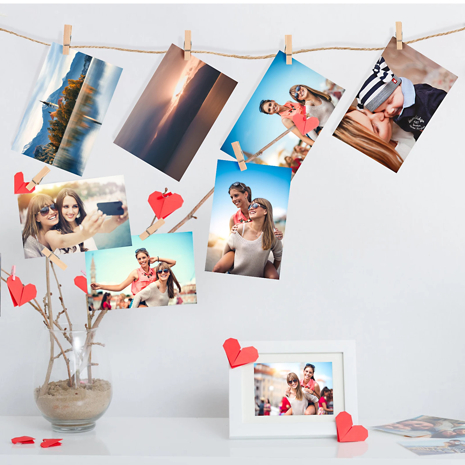 1 set DIY Photo Wall Clips Wooden Memo Clamps Rope 100m Hanging Decor Home Office Coffee Shop Bedroom Party Festive
1 set DIY Photo Wall Clips Wooden Memo Clamps Rope 100m Hanging Decor Home Office Coffee Shop Bedroom Party Festive