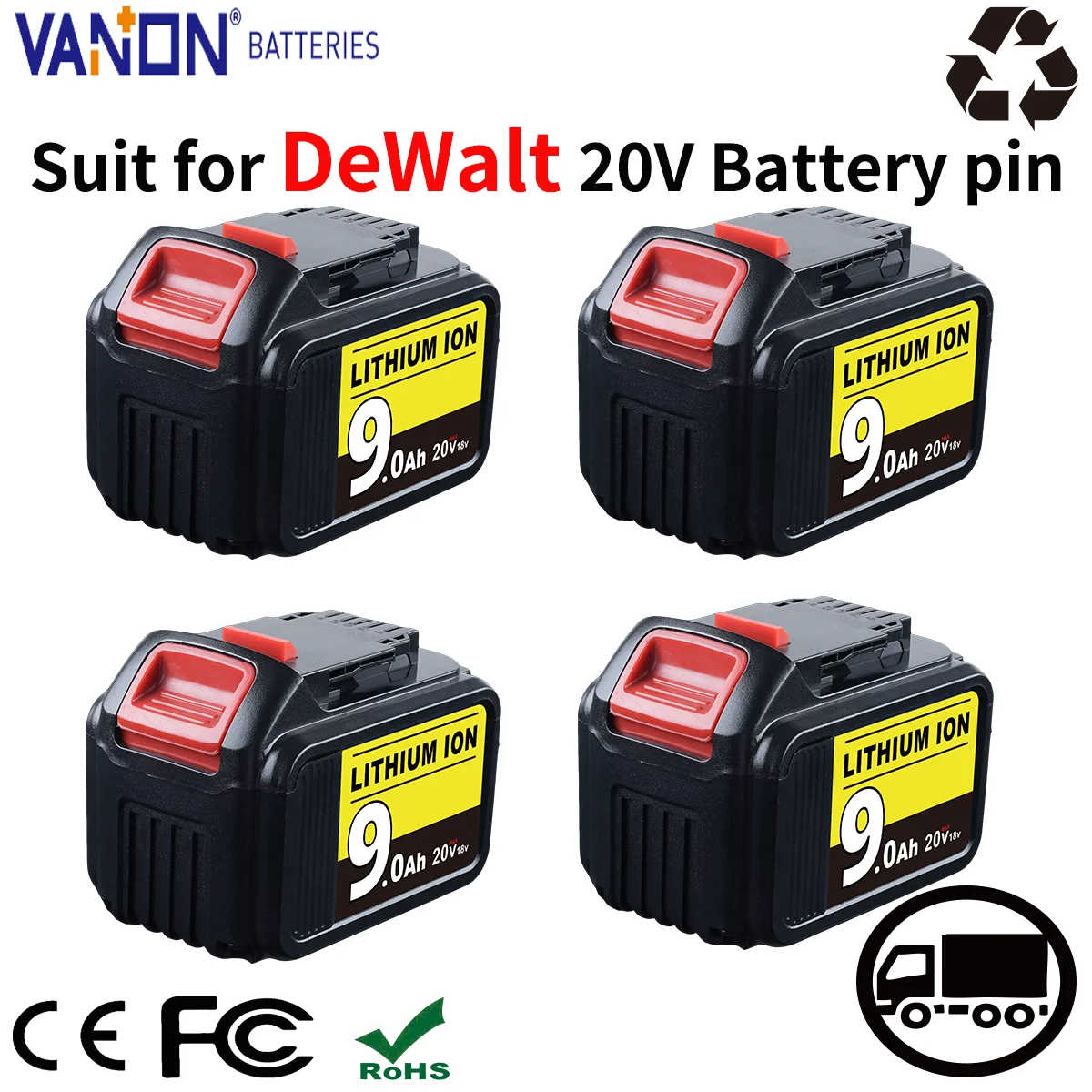 VANON 1/2/4 упаковки DCB205 9,0 Ач MAX 20 В литиевая батарея Замена для DeWalt DCB200 DCB202 DCB206 DCB180 DCB183 Инструменты Штифт батареи
VANON 1/2/4 упаковки DCB205 9,0 Ач MAX 20 В литиевая батарея Замена для DeWalt DCB200 DCB202 DCB206 DCB180 DCB183 Инструменты Штифт батареи