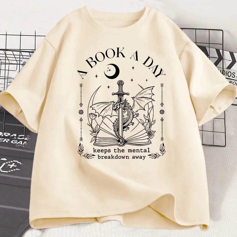 Dragon A Book A Day T Shirt Men Women Keeps The Mental Breakdown Away T-shirt Fantasy Book Lover Bookish Tshirt Reader Tees
Dragon A Book A Day T Shirt Men Women Keeps The Mental Breakdown Away T-shirt Fantasy Book Lover Bookish Tshirt Reader Tees